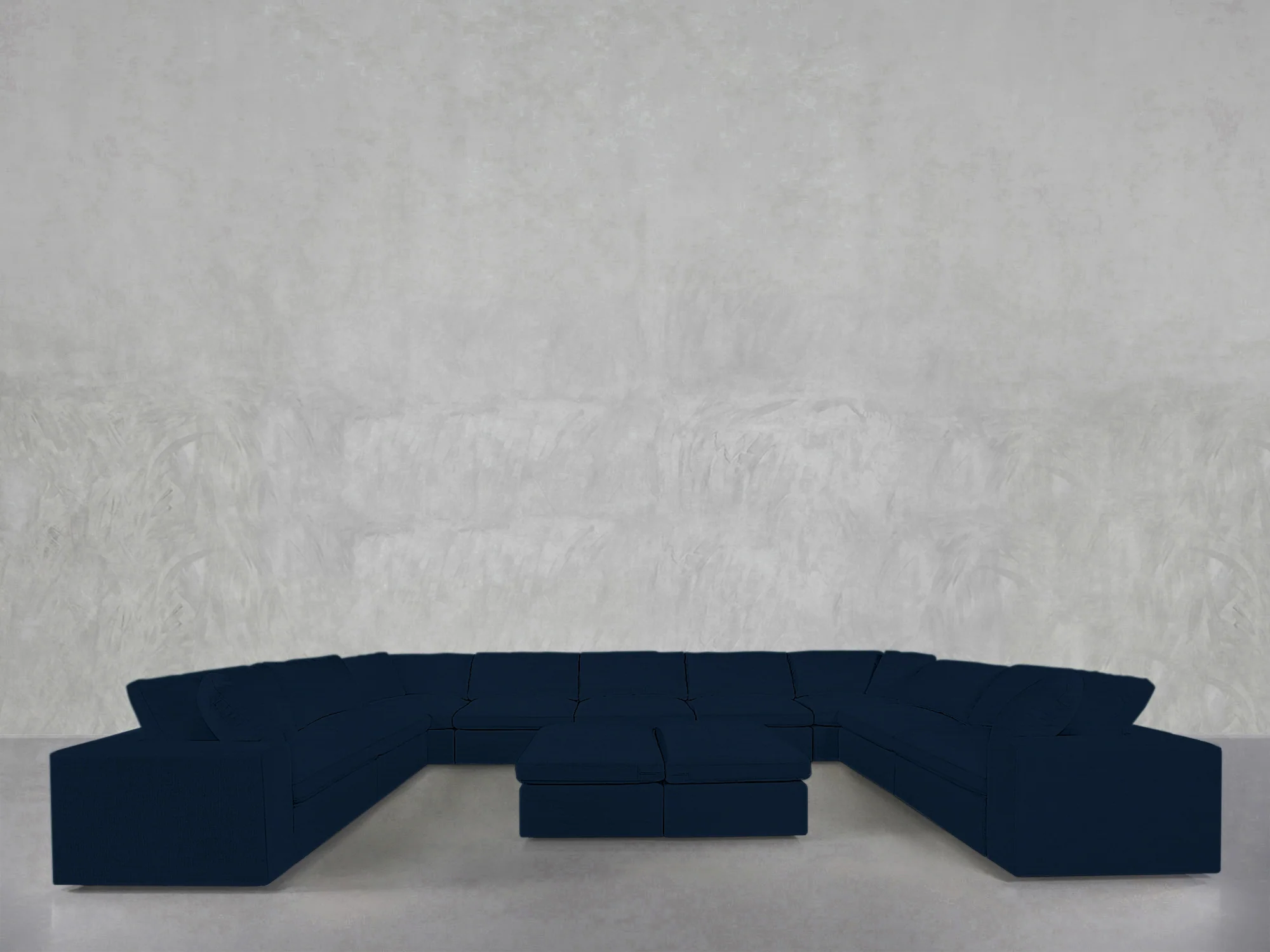 9-Seat Modular U-Sectional with Double Ottoman - Image 182