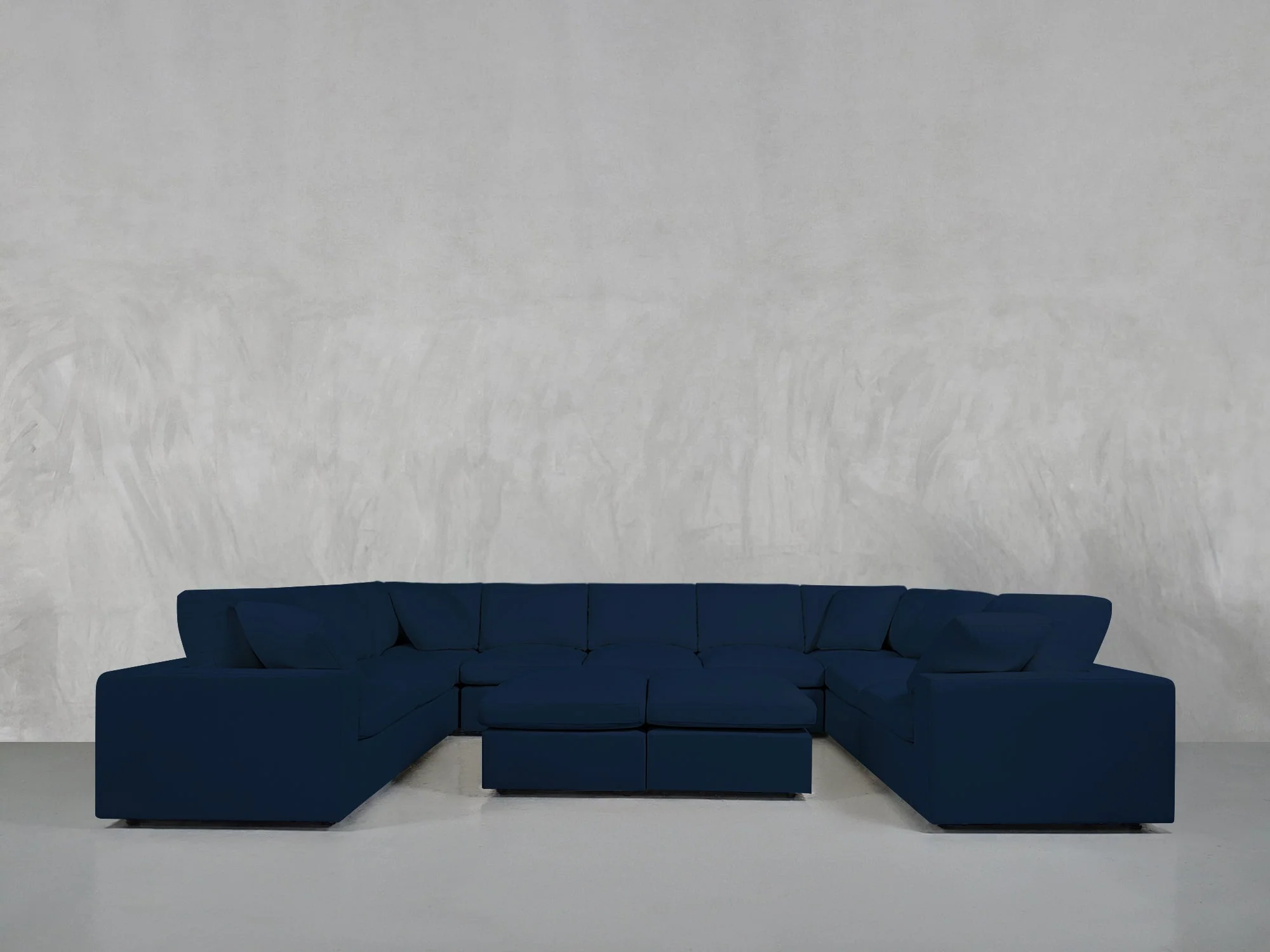 9-Seat Modular U-Sectional with Double Ottoman - Image 184