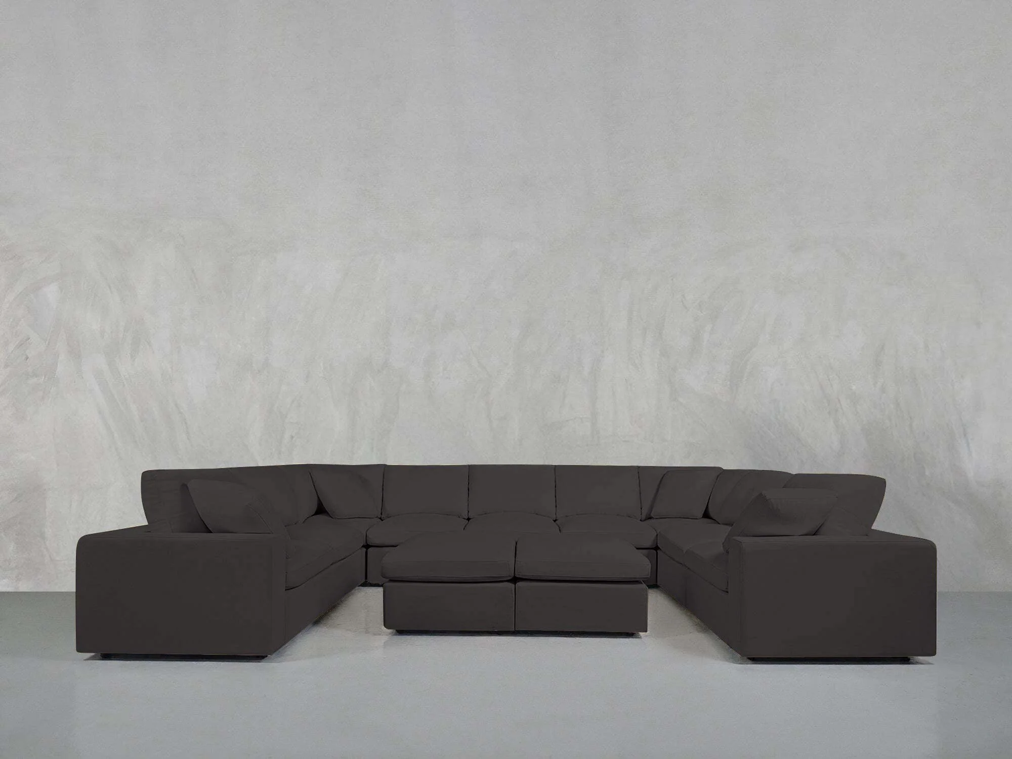 9-Seat Modular U-Sectional with Double Ottoman - Image 208