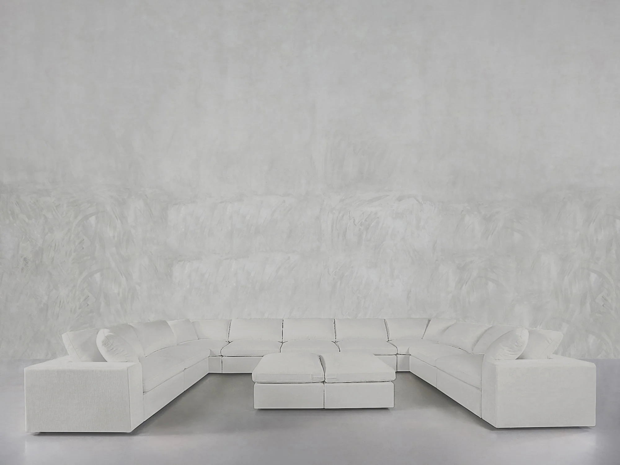 9-Seat Modular U-Sectional with Double Ottoman - Image 21