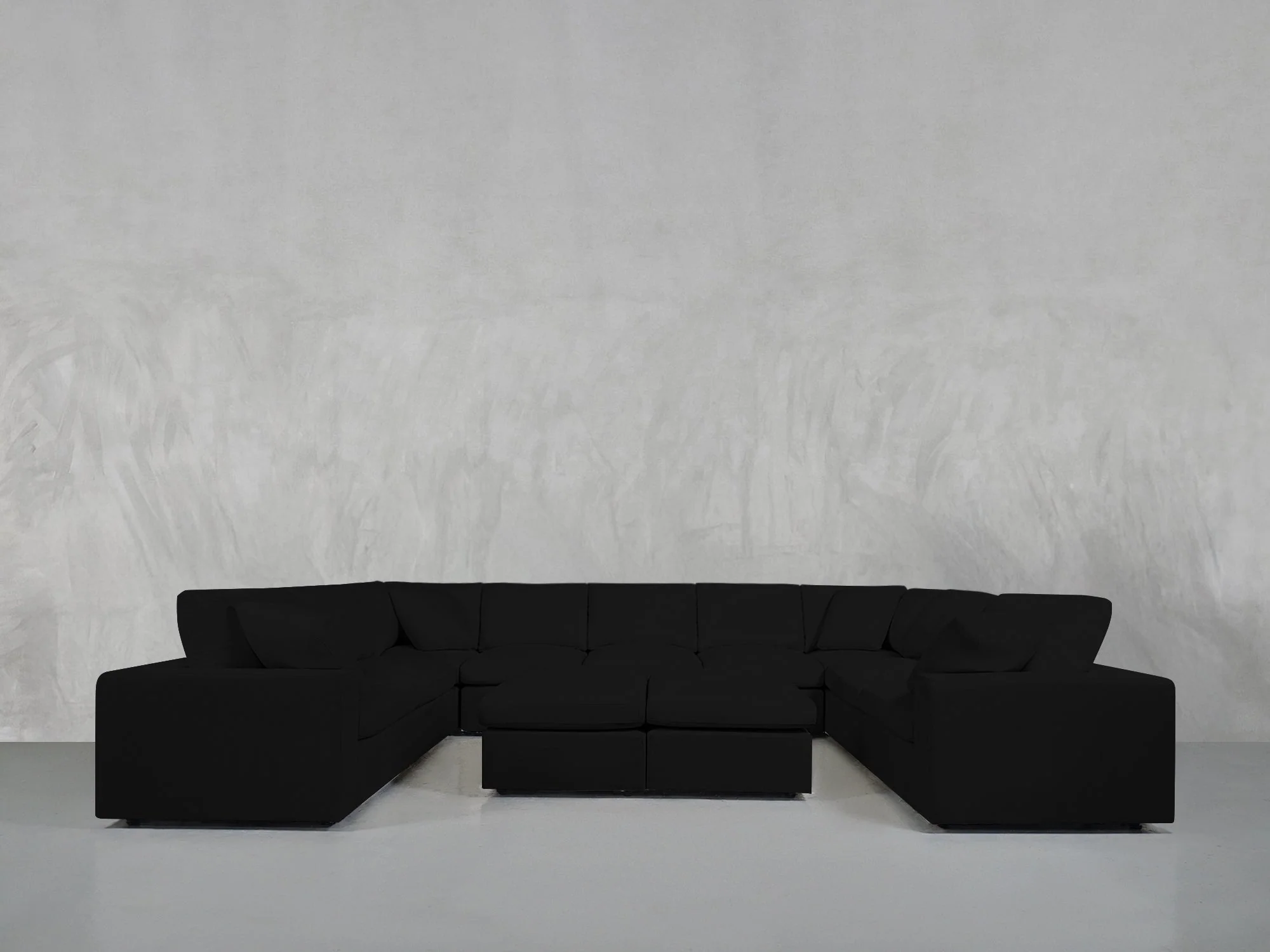 9-Seat Modular U-Sectional with Double Ottoman - Image 218