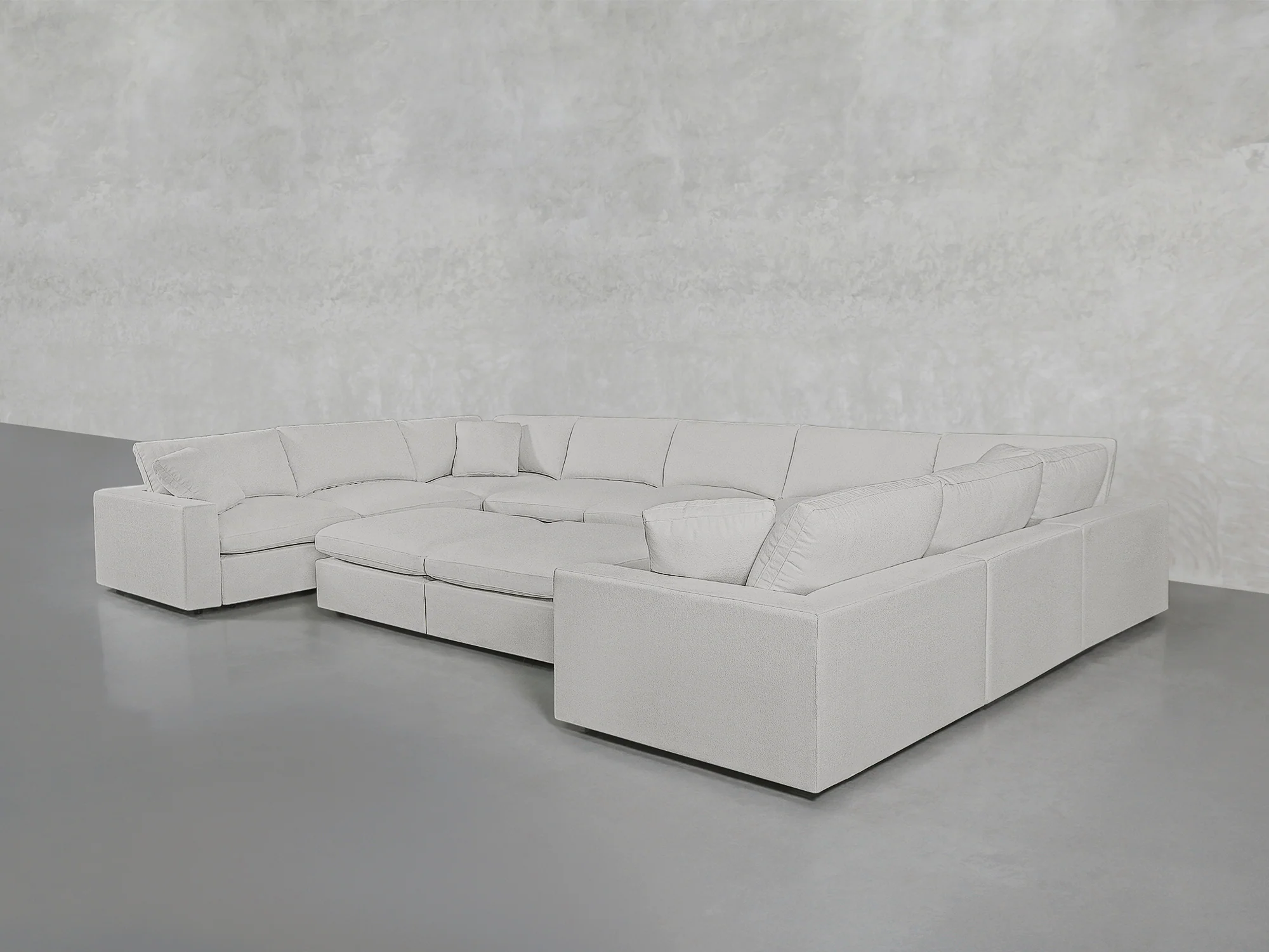9-Seat Modular U-Sectional with Double Ottoman - Image 22