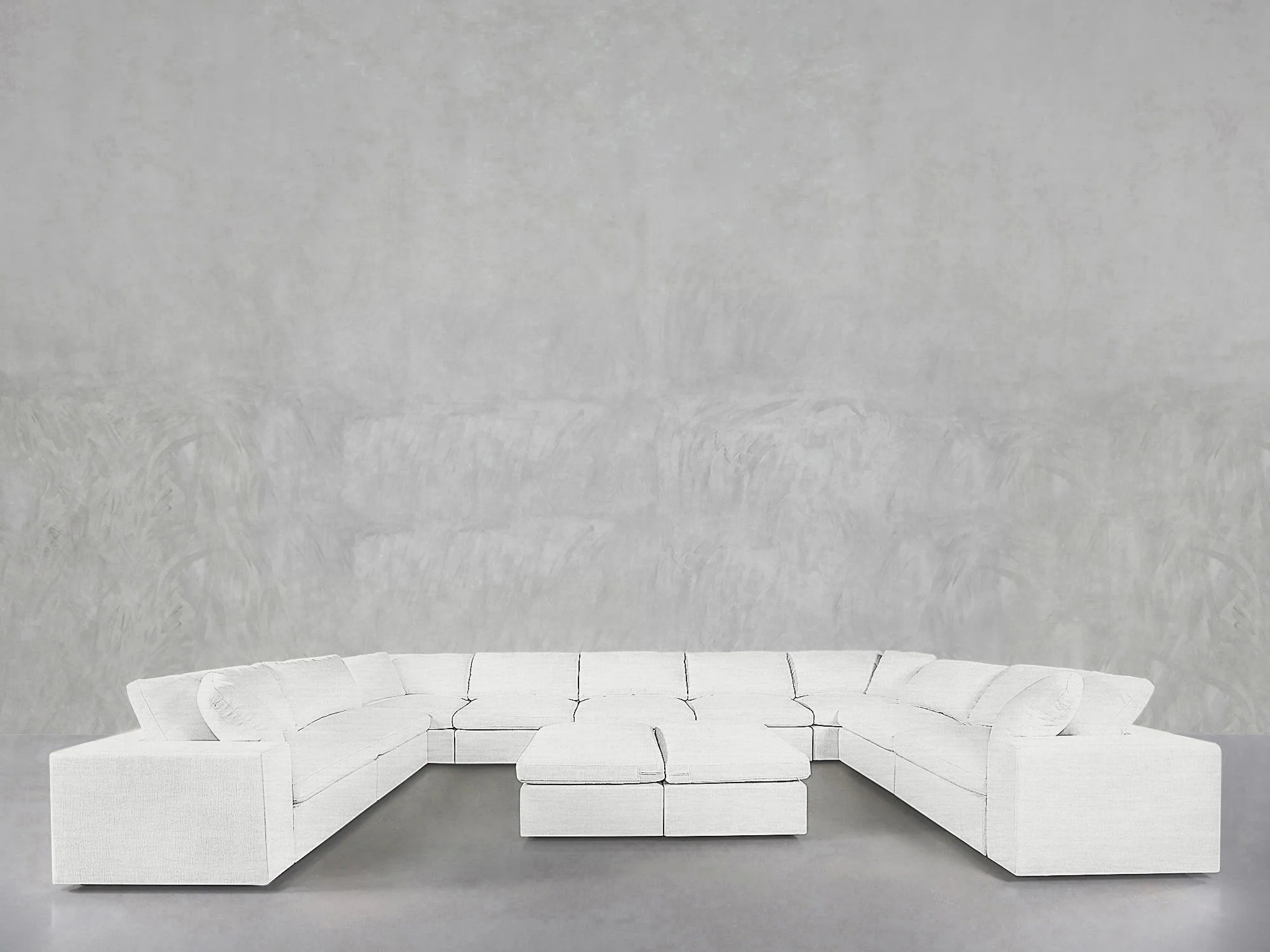 9-Seat Modular U-Sectional with Double Ottoman - Image 42