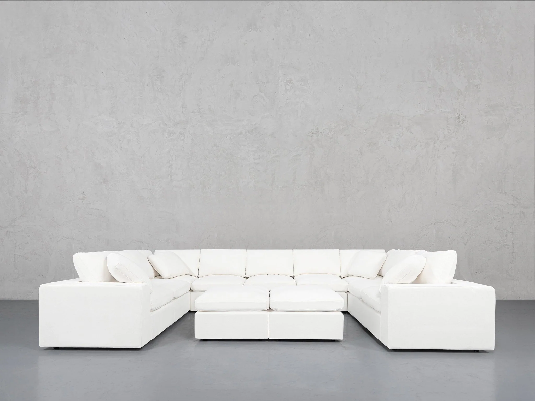9-Seat Modular U-Sectional with Double Ottoman - Image 45
