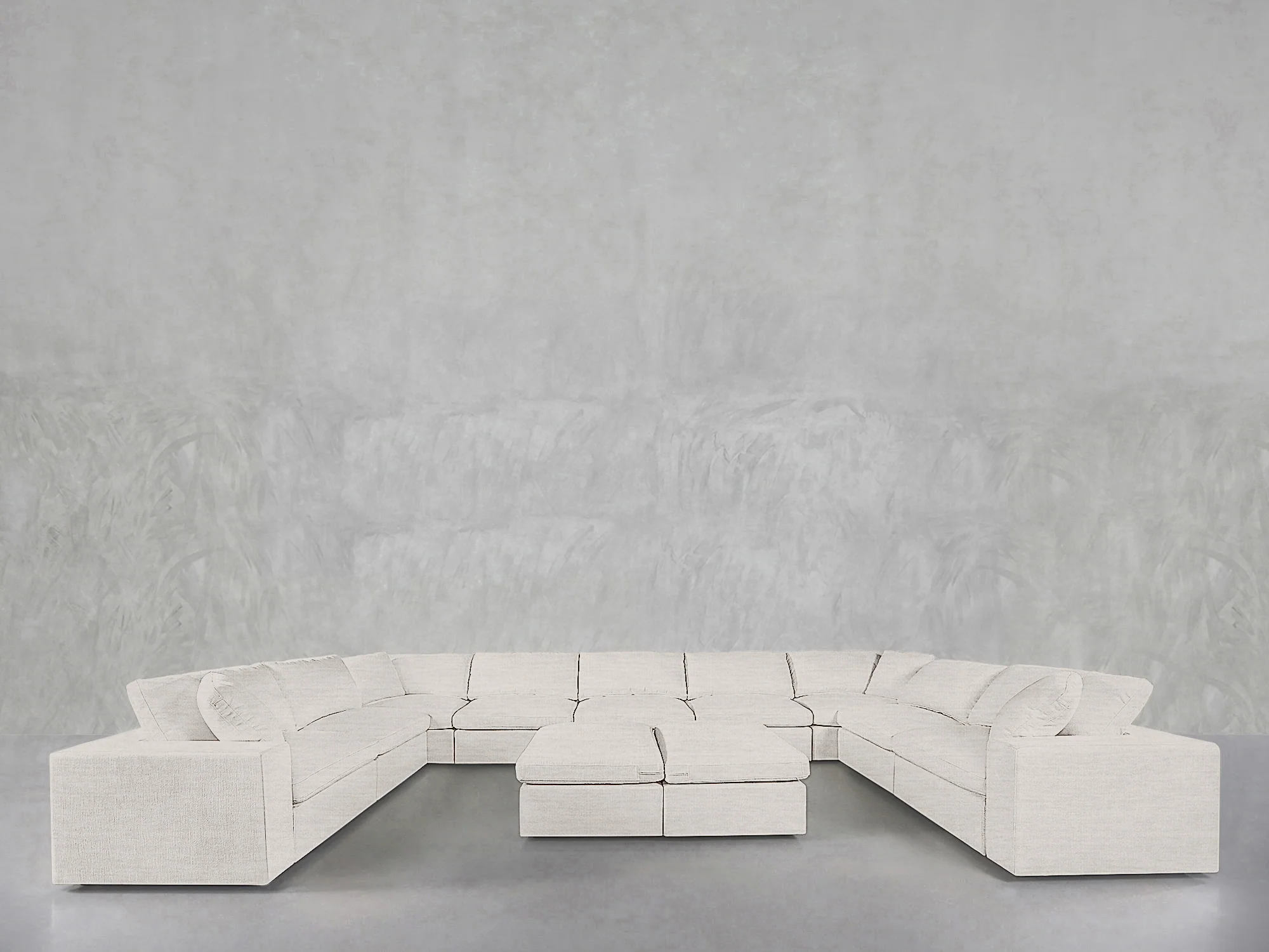 9-Seat Modular U-Sectional with Double Ottoman - Image 53