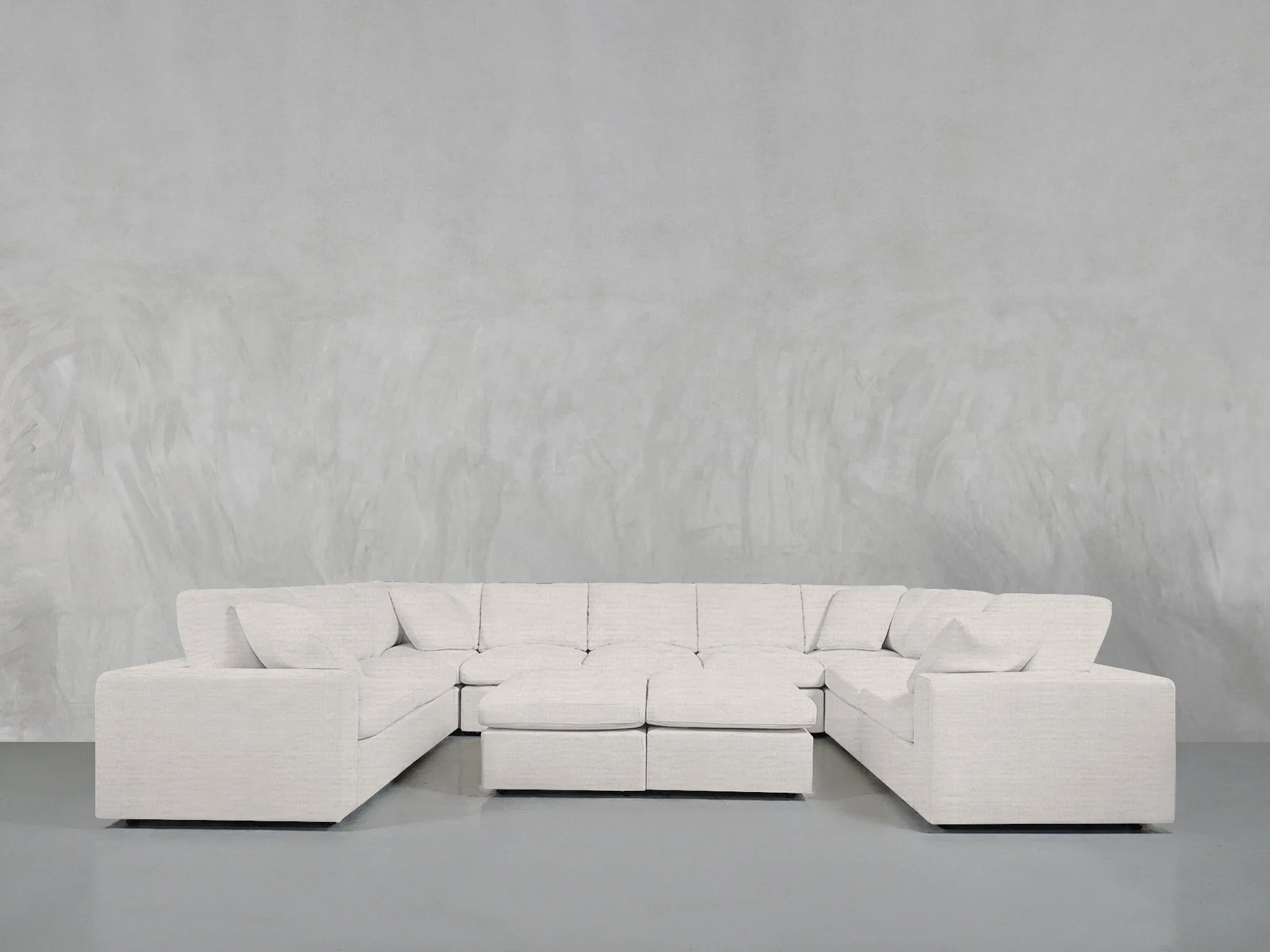 9-Seat Modular U-Sectional with Double Ottoman - Image 55