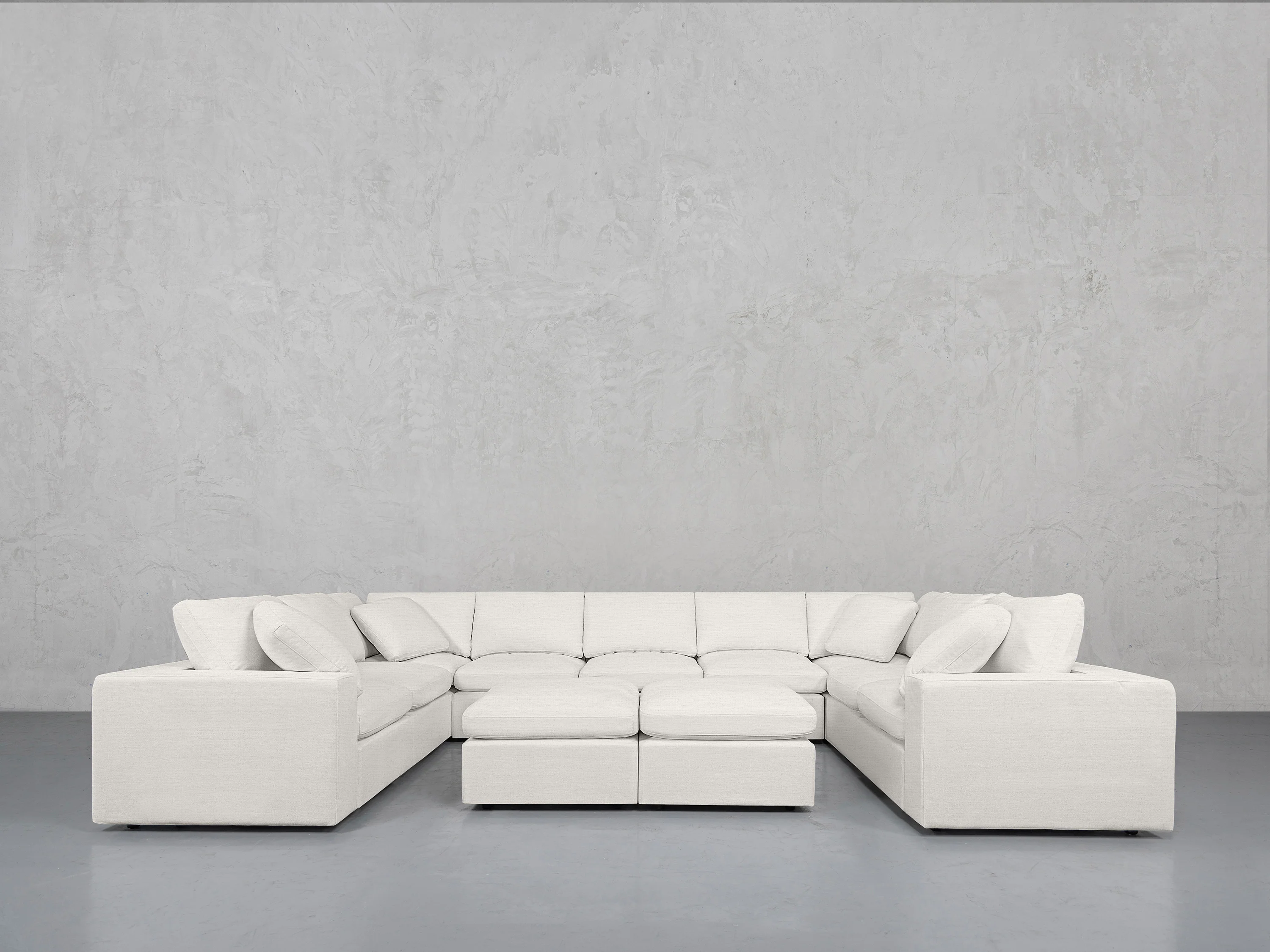 9-Seat Modular U-Sectional with Double Ottoman - Image 56