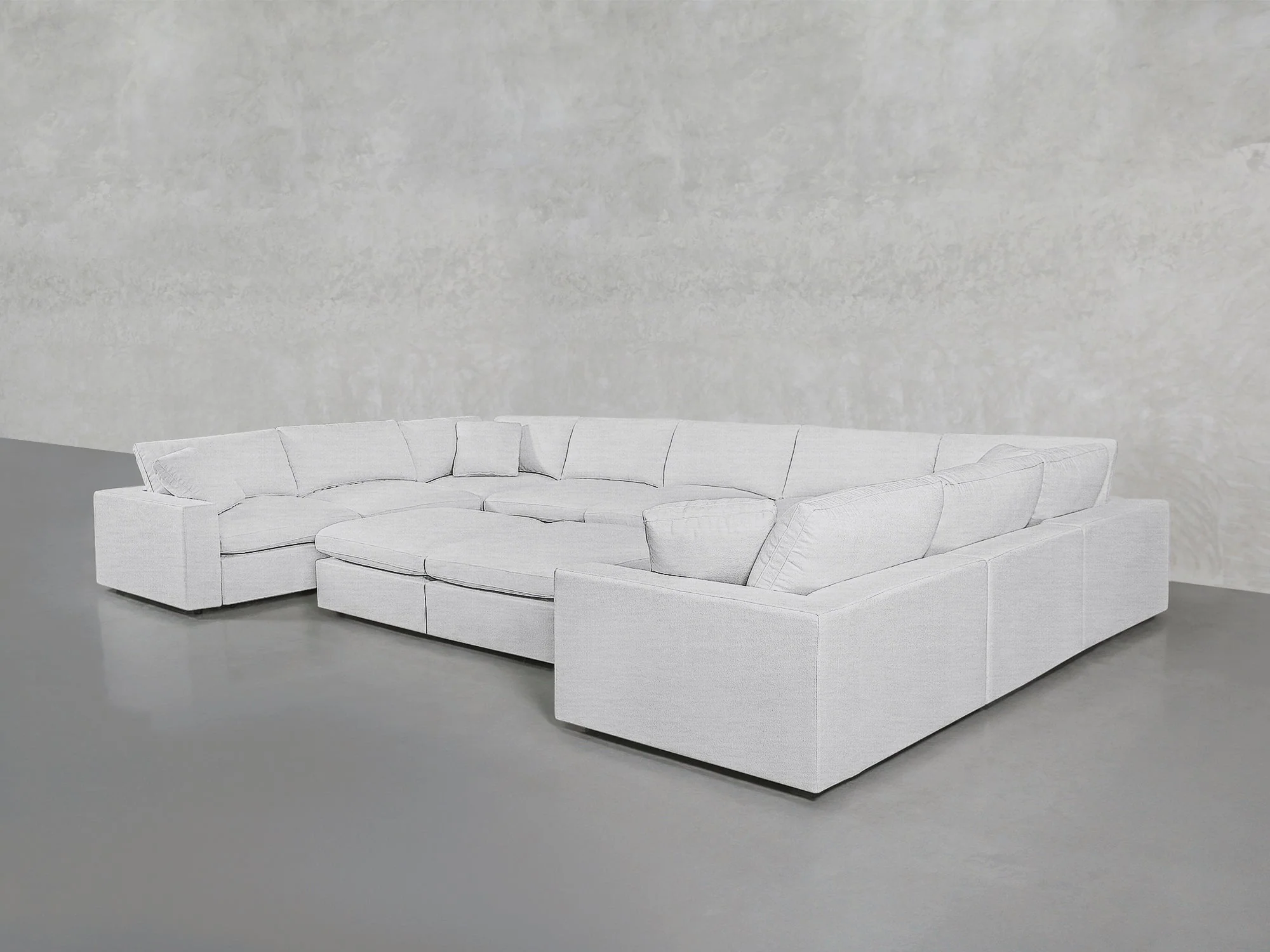 9-Seat Modular U-Sectional with Double Ottoman - Image 63