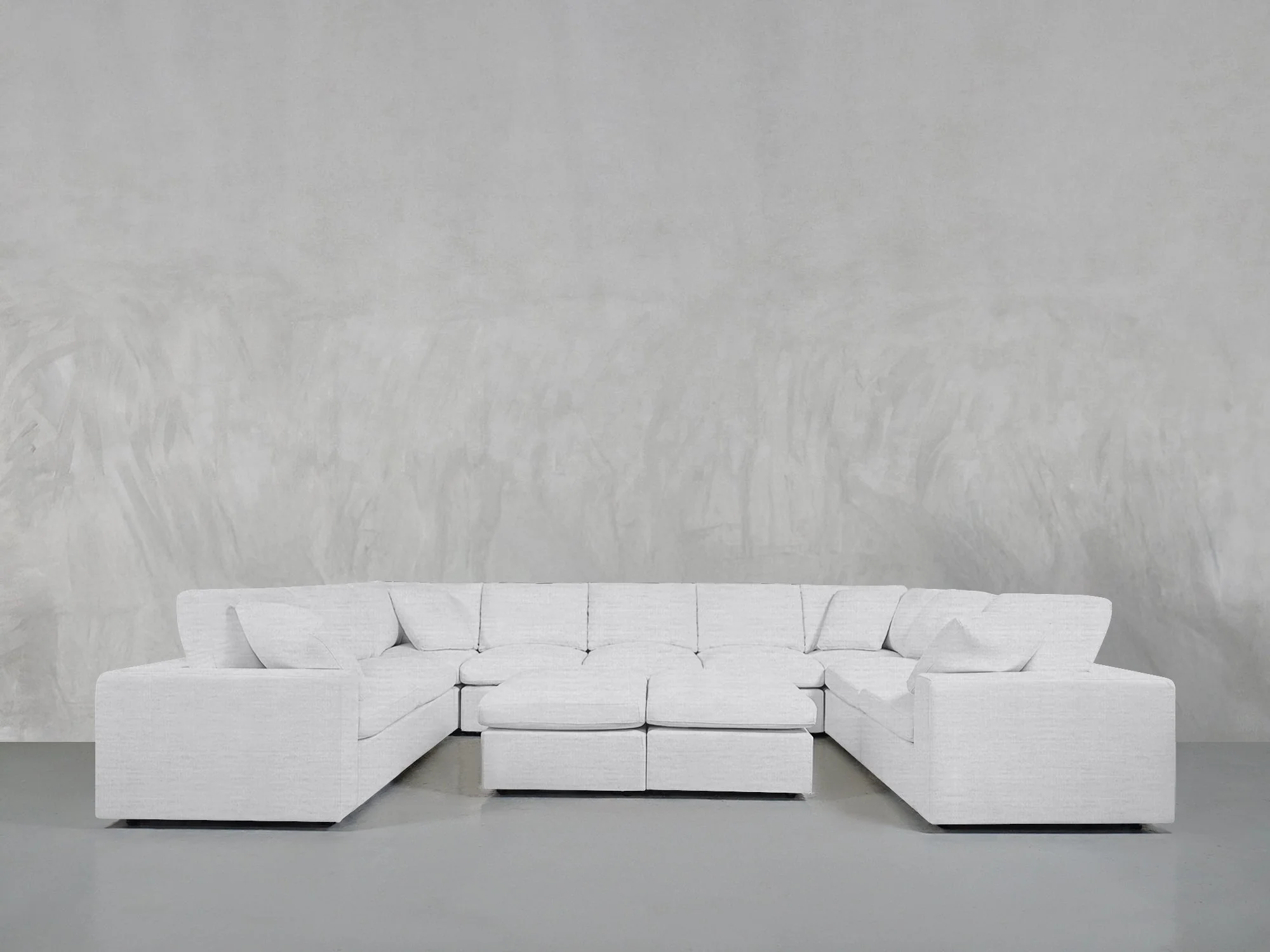 9-Seat Modular U-Sectional with Double Ottoman - Image 64