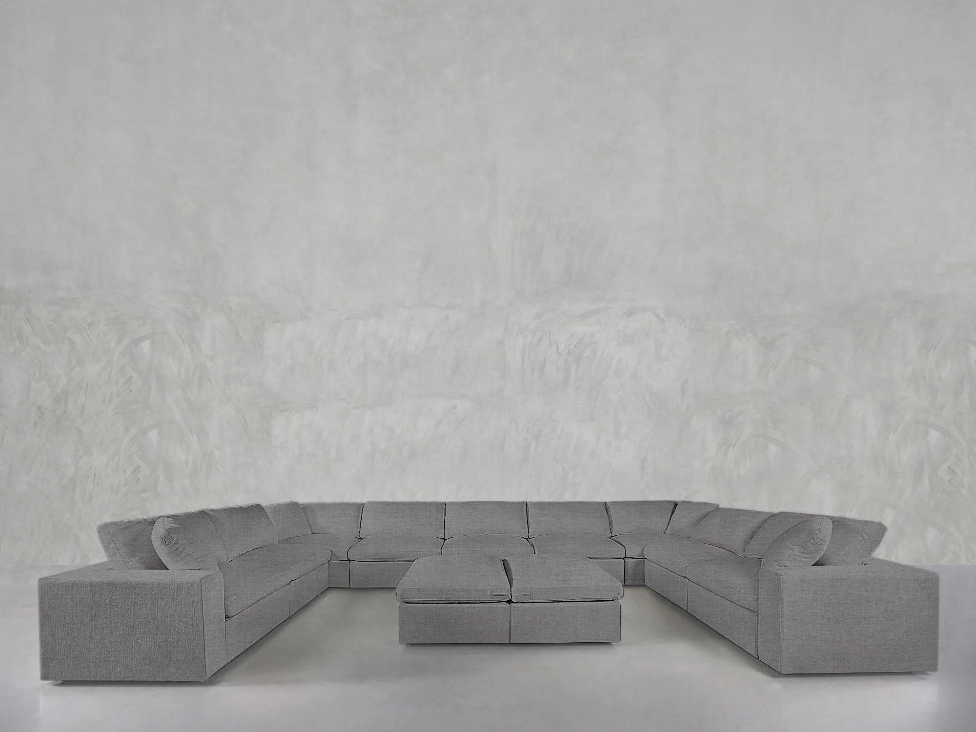 9-Seat Modular U-Sectional with Double Ottoman - Image 72