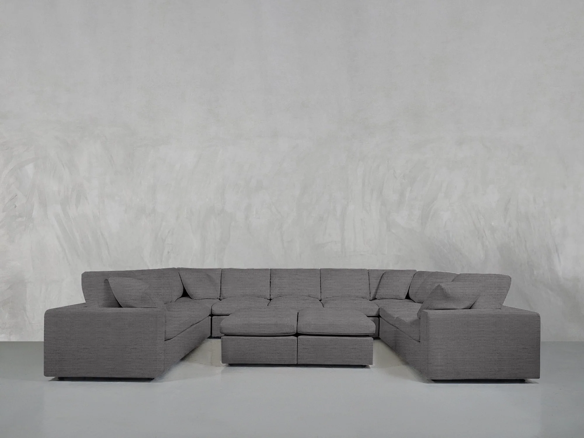 9-Seat Modular U-Sectional with Double Ottoman - Image 74