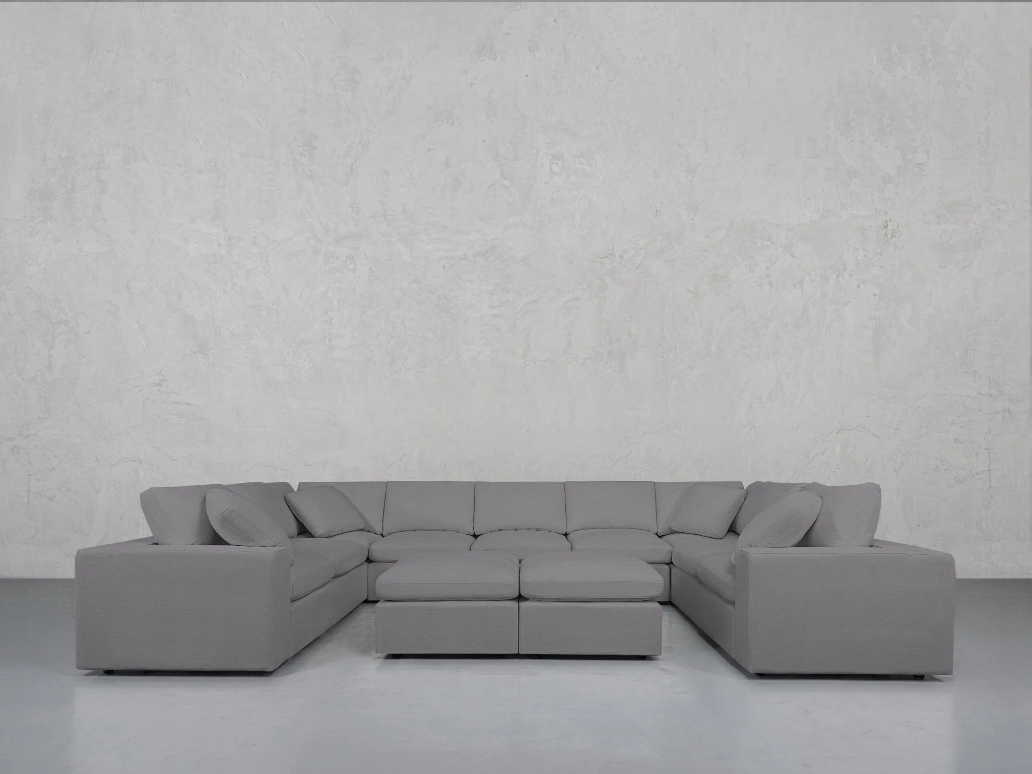 9-Seat Modular U-Sectional with Double Ottoman - Image 75