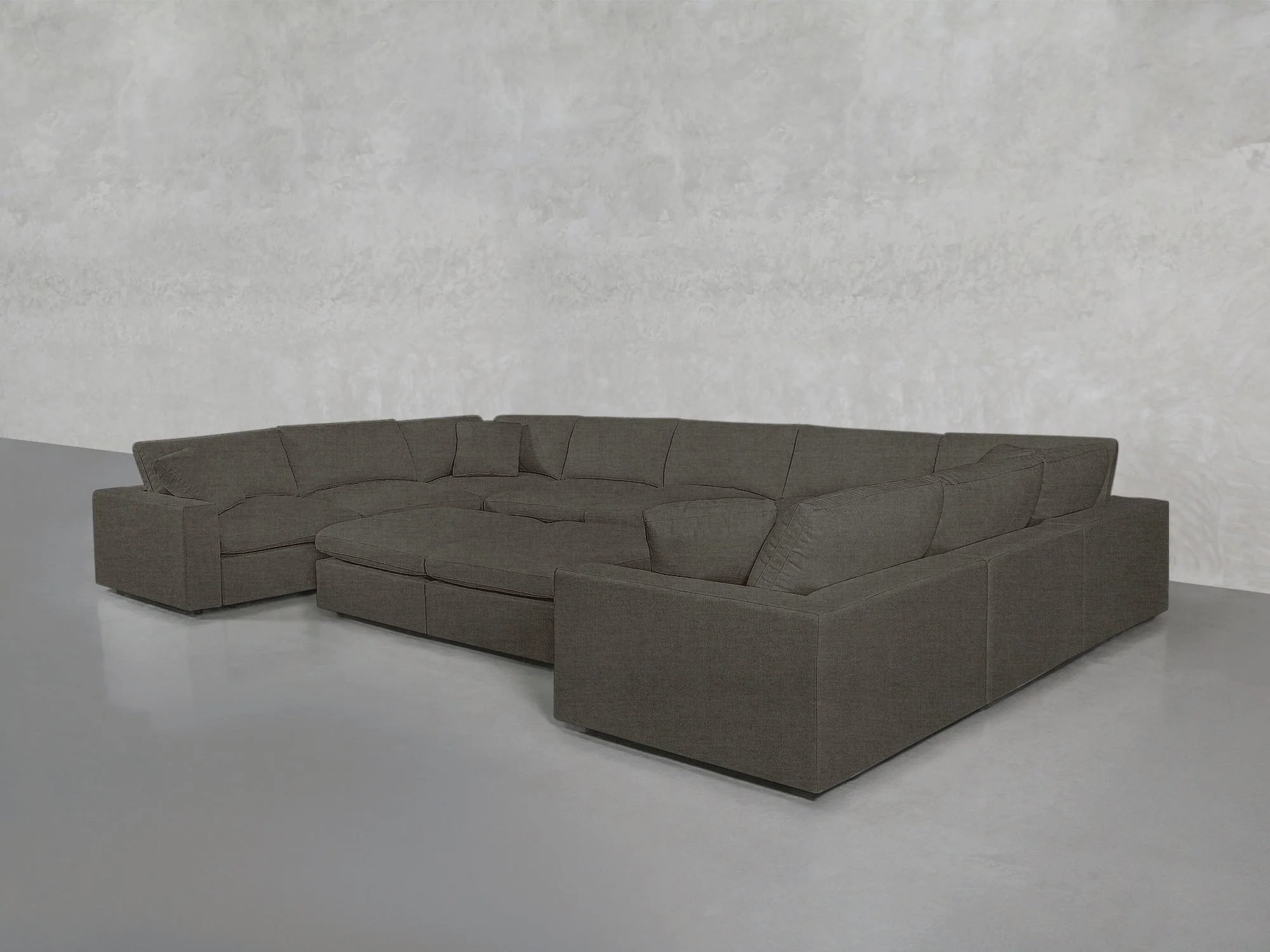 9-Seat Modular U-Sectional with Double Ottoman - Image 84