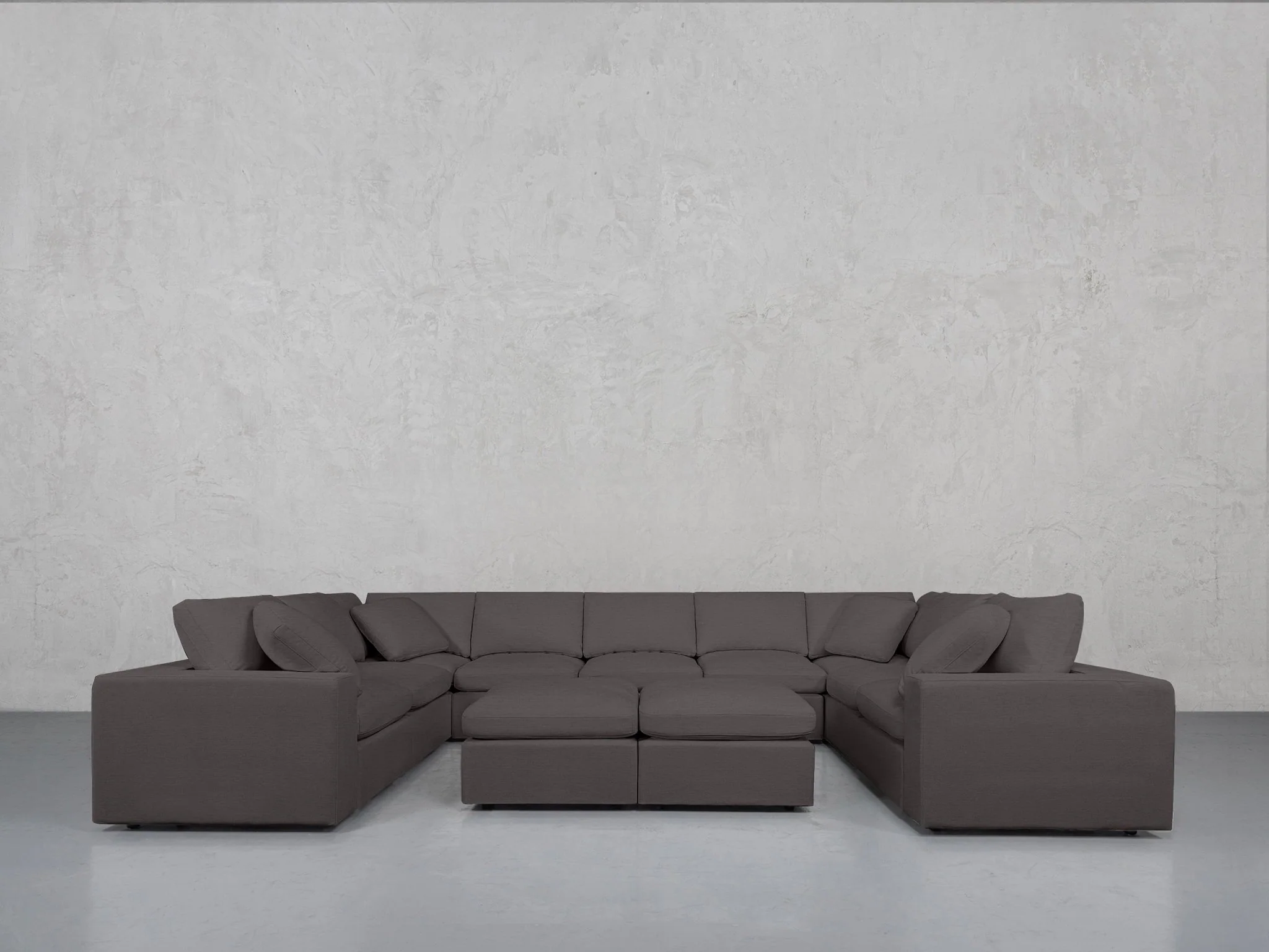 9-Seat Modular U-Sectional with Double Ottoman - Image 86