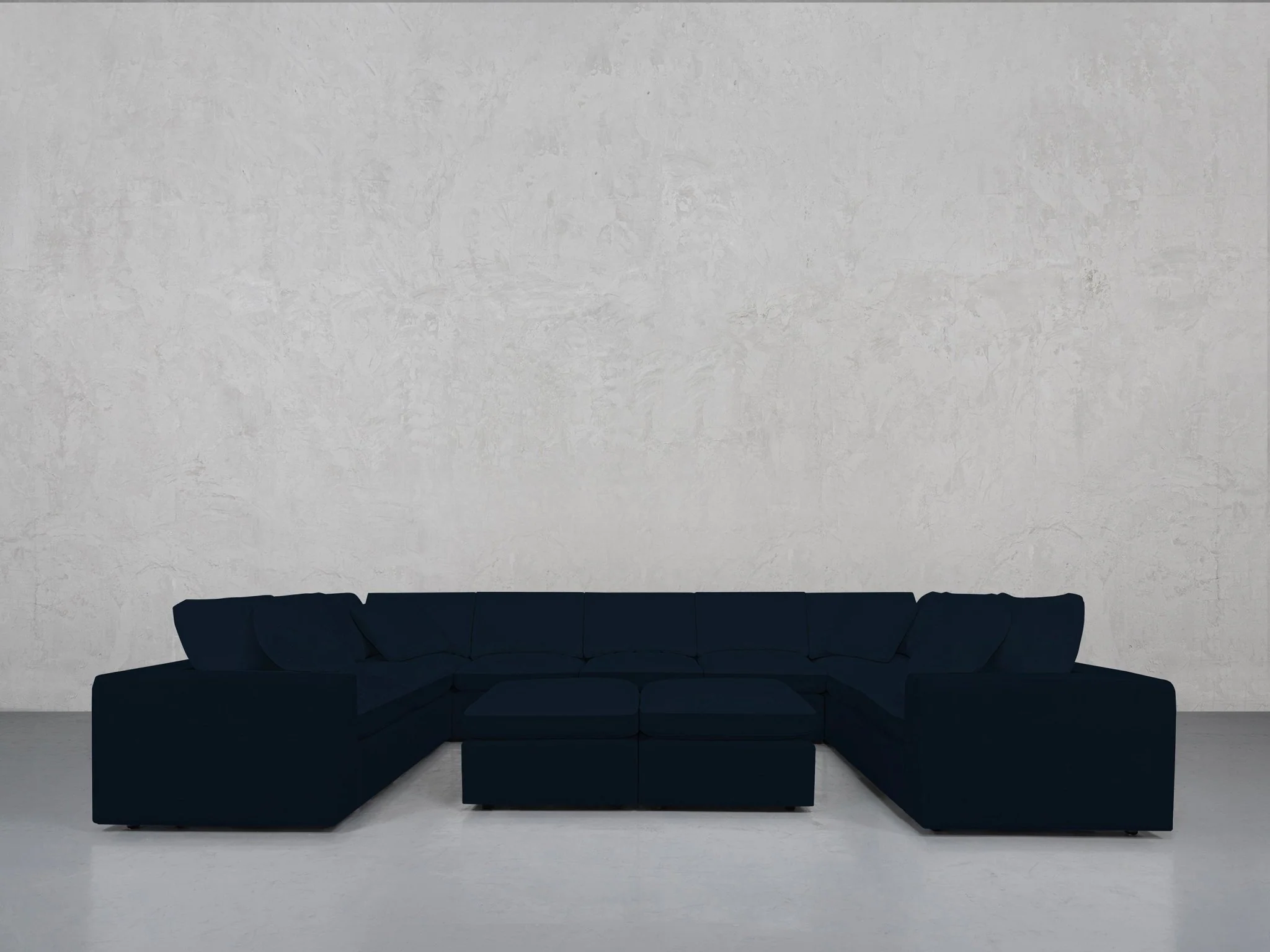 9-Seat Modular U-Sectional with Double Ottoman - Image 97