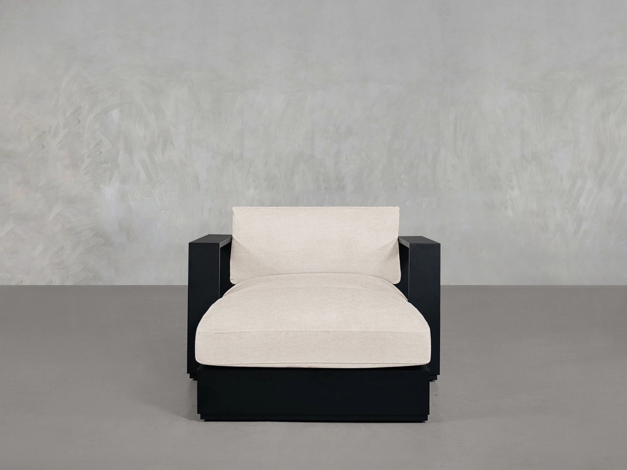 Armchair With Ottoman Aluminum Outdoor - Image 9