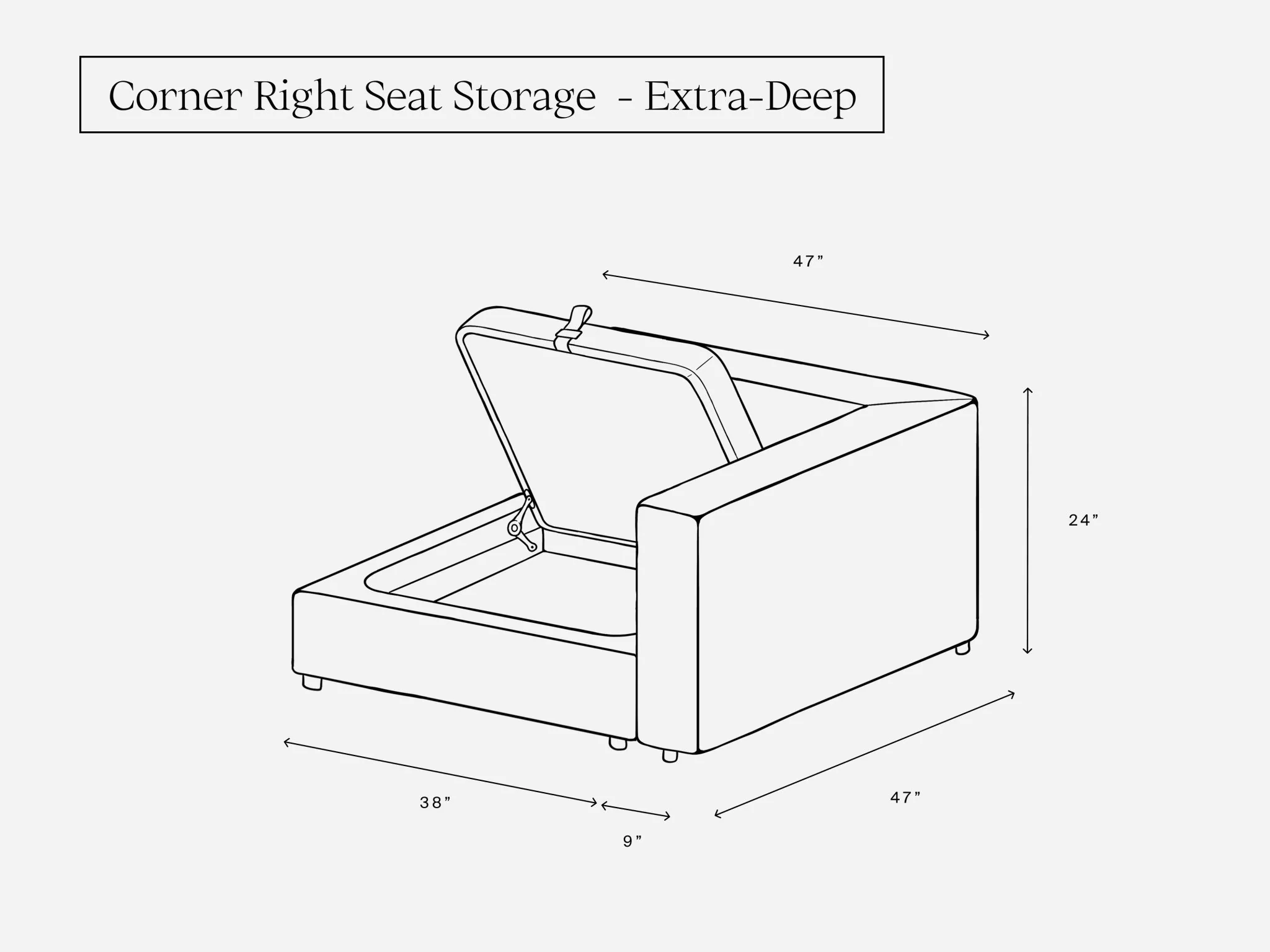 Corner Right Seat Storage Add-On - Image 3