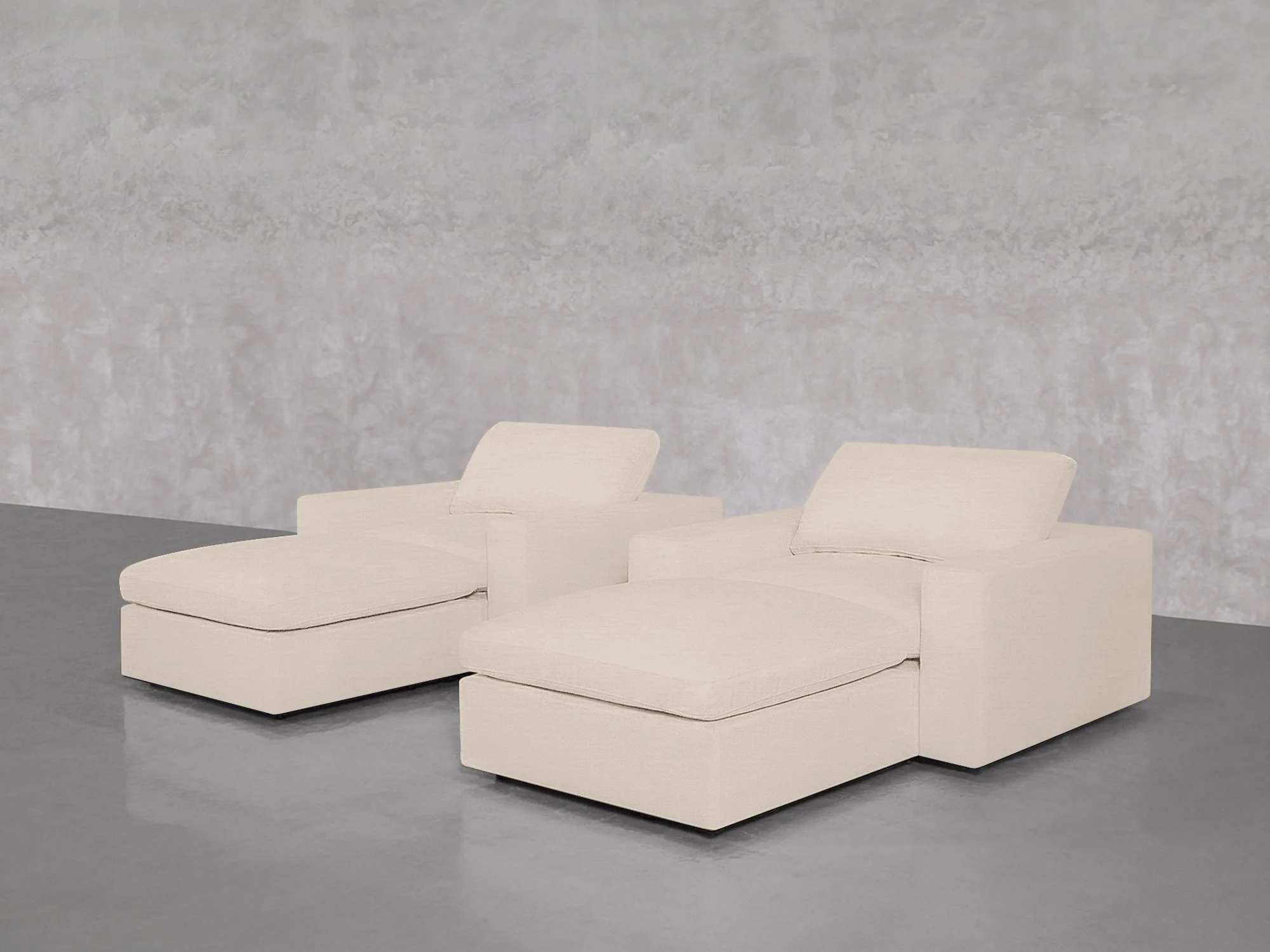 Double Armchairs with Ottomans - Image 107