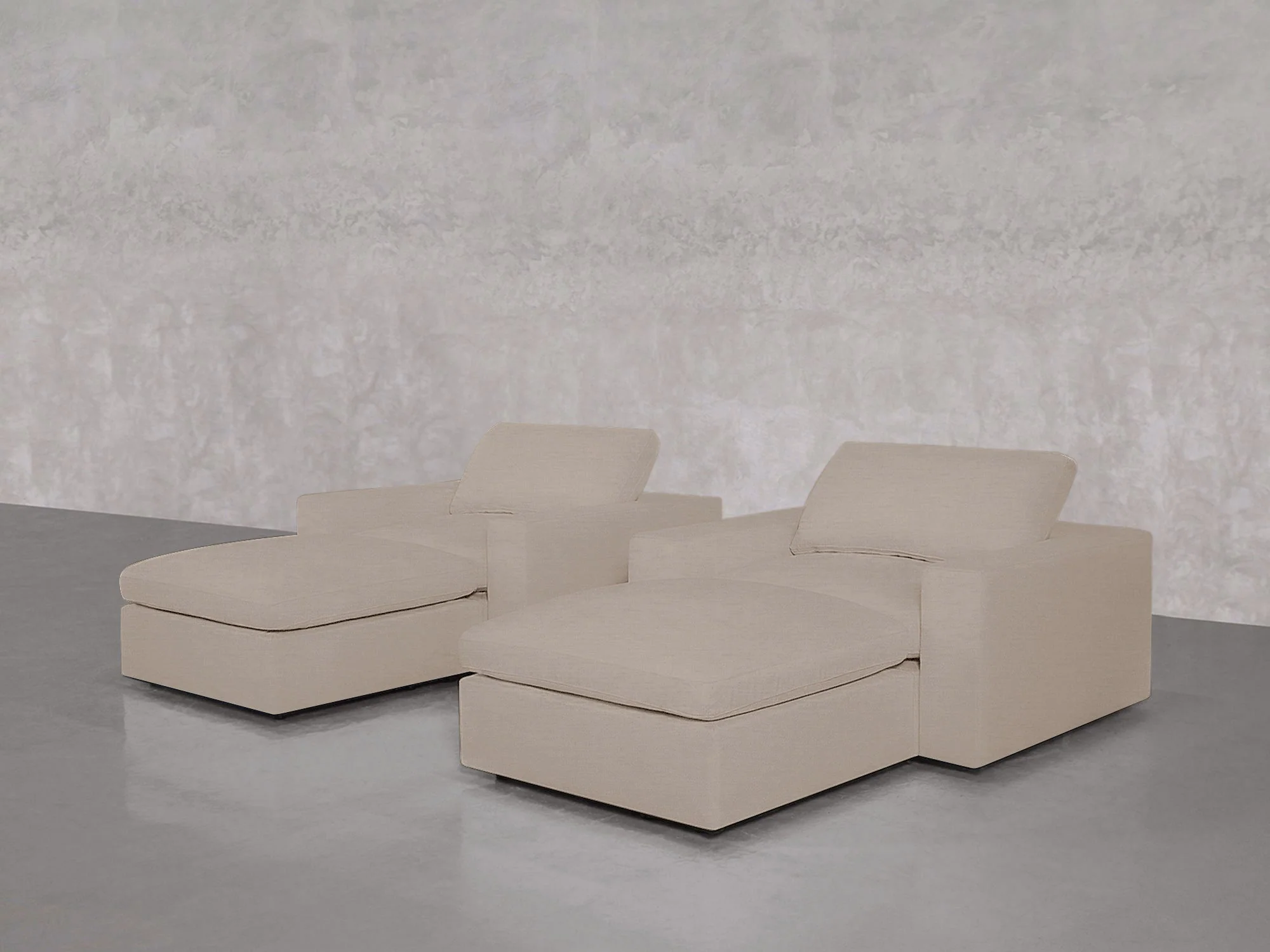 Double Armchairs with Ottomans - Image 127