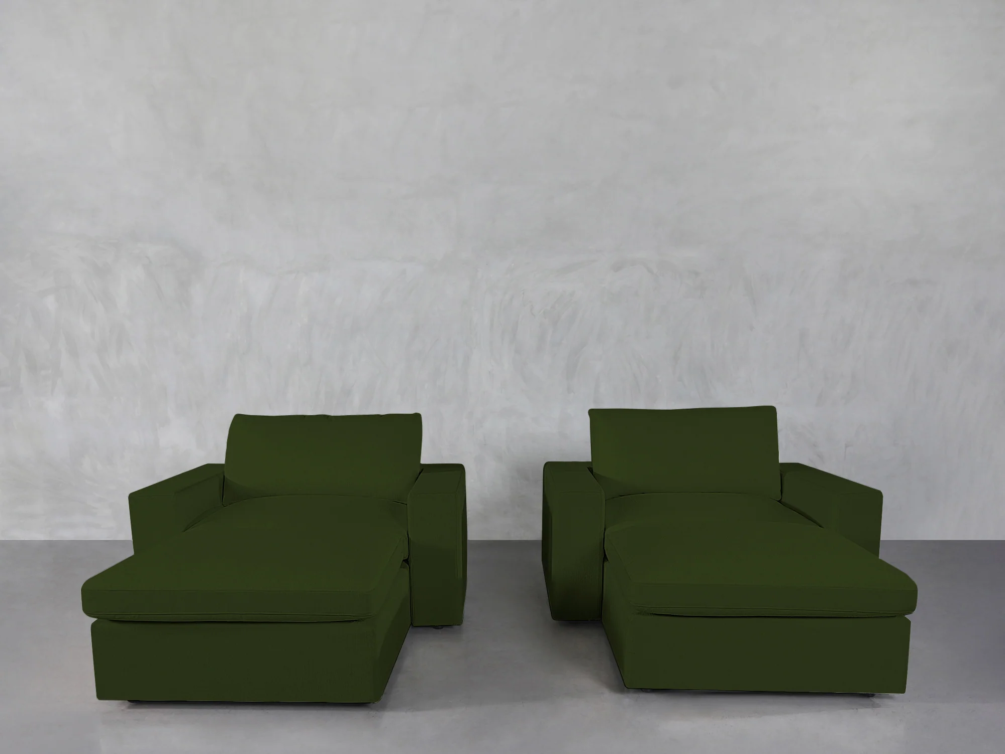 Double Armchairs with Ottomans - Image 156