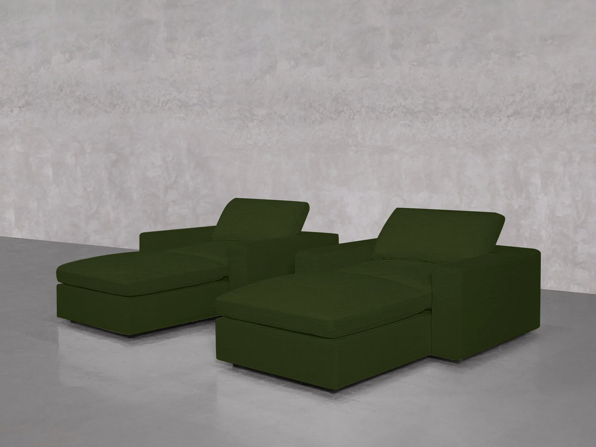 Double Armchairs with Ottomans - Image 157