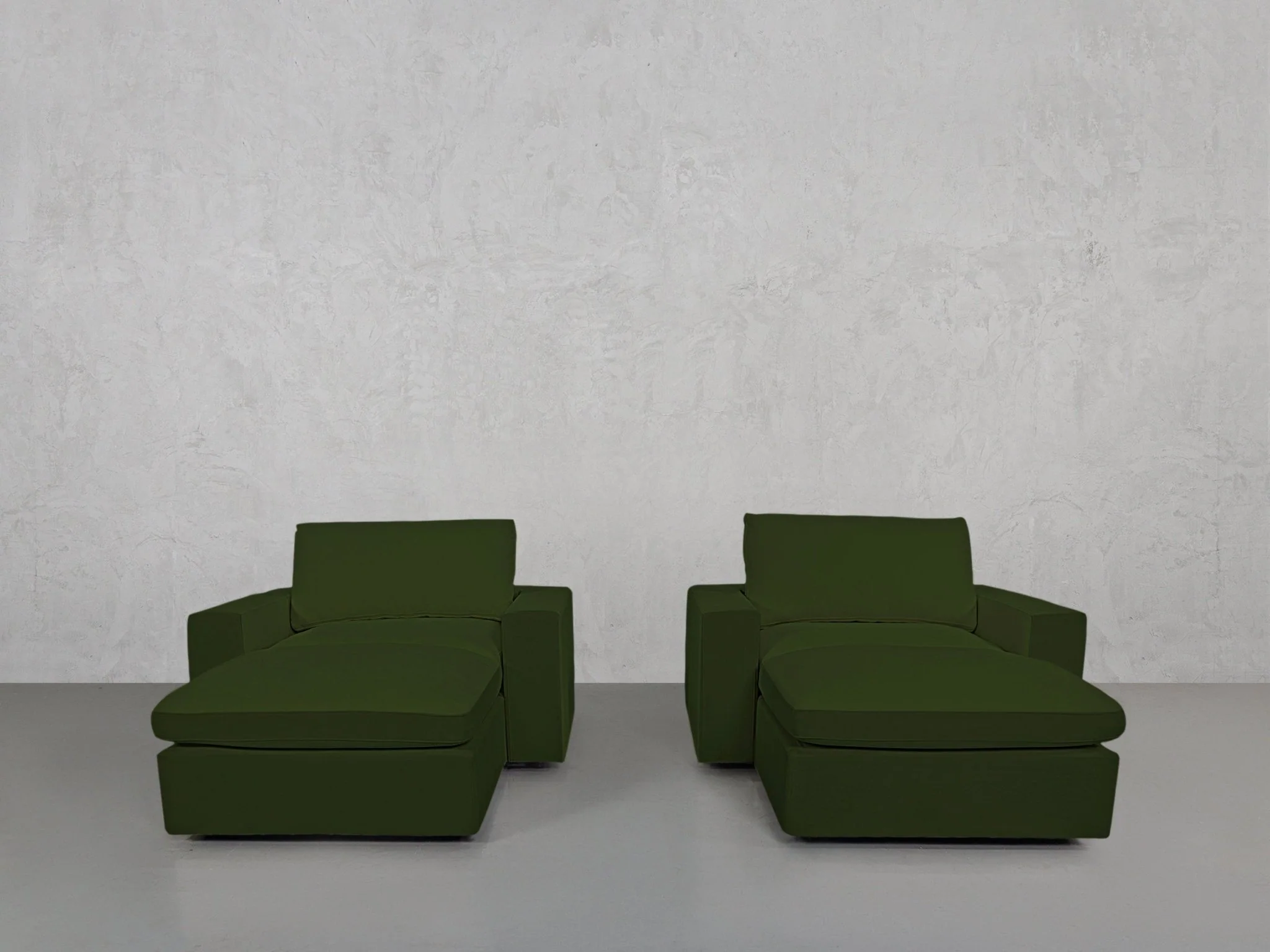 Double Armchairs with Ottomans - Image 158