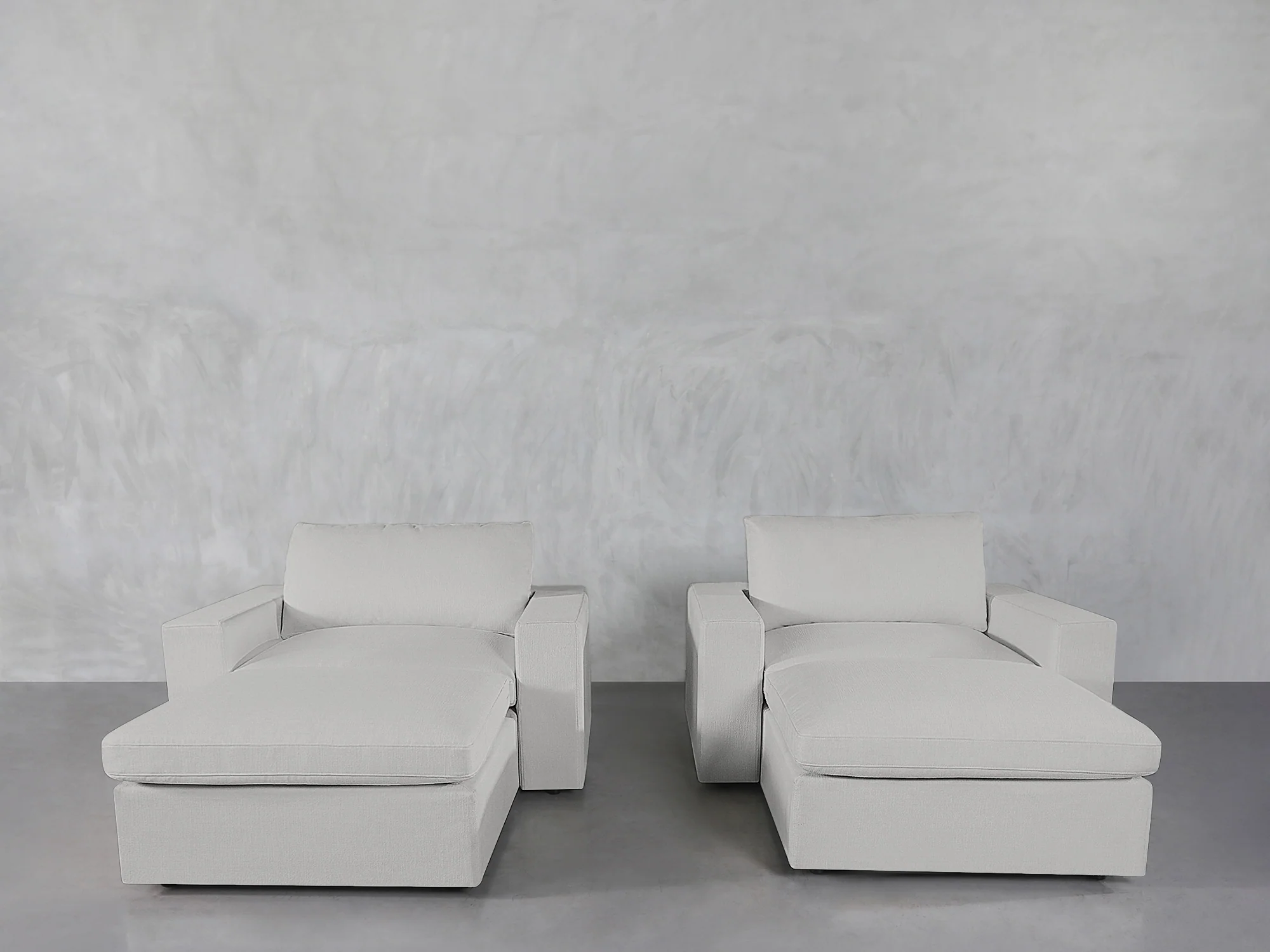 Double Armchairs with Ottomans - Image 19