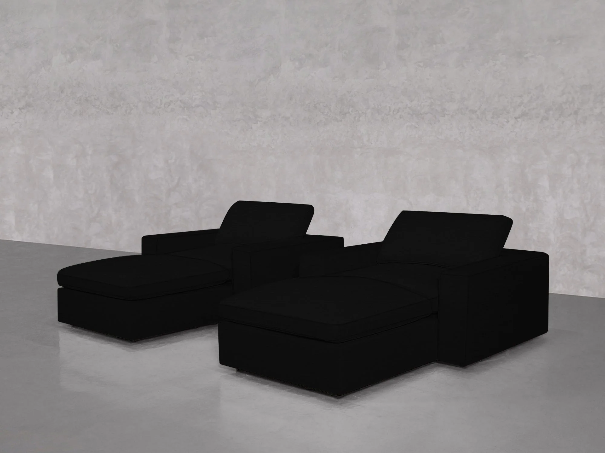 Double Armchairs with Ottomans - Image 197
