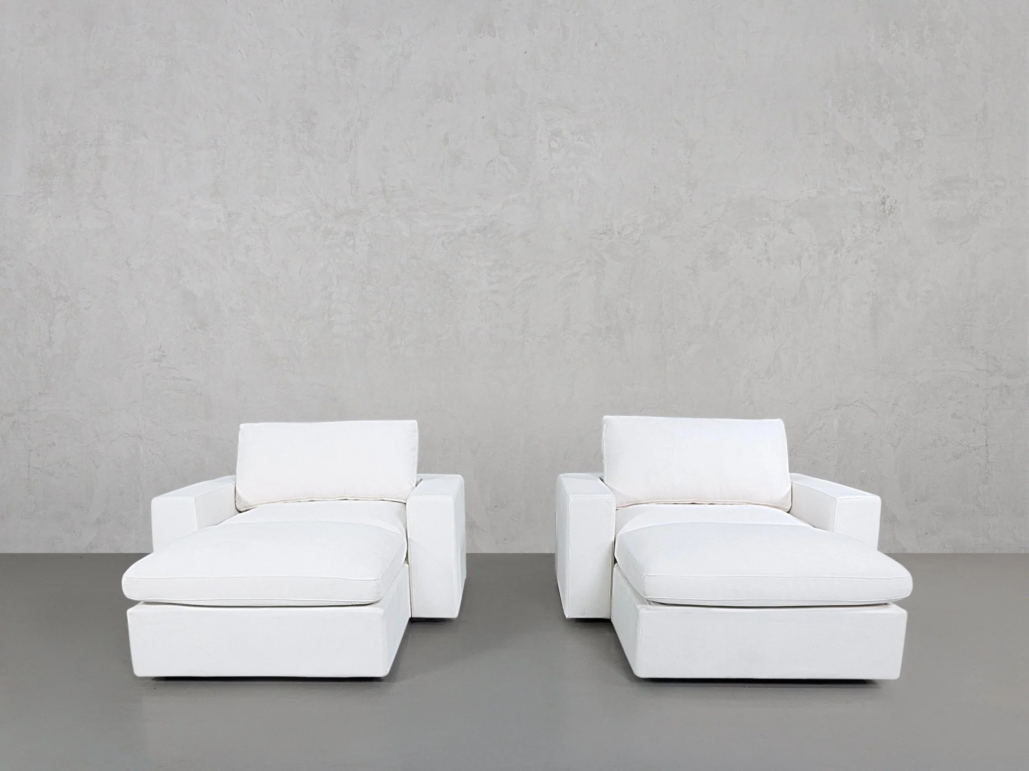 Double Armchairs with Ottomans - Image 3